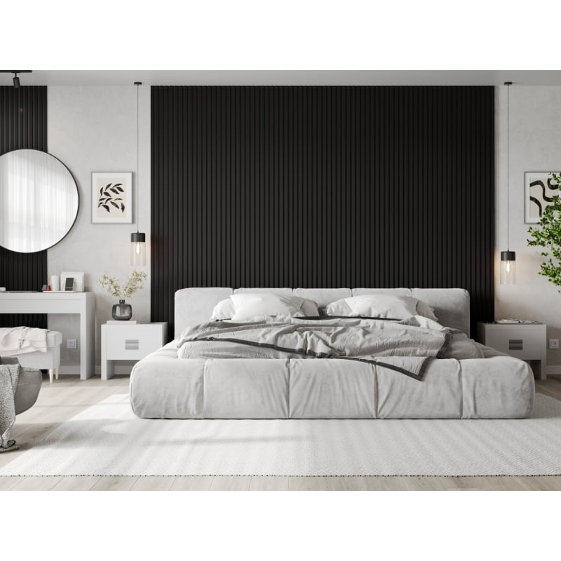 Mexen Lam-B fali lamellák 275 x 31,5 cm, 4 mm HDF lap, Fekete Fényes - S100-275317-2812-055