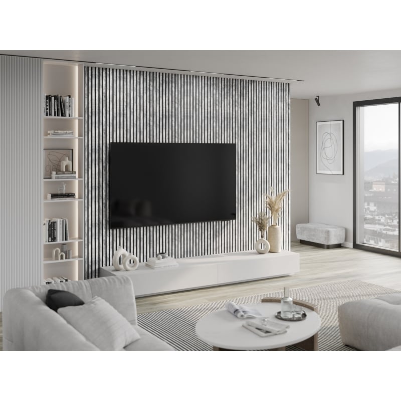 Mexen Lam-B fali panelek 275 x 31,5 cm, HDF lap 4 mm, Fehérített Tölgy - S100-275317-2812-064