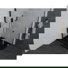 Cabină de duș Mexen Pretoria cu uși pivotante 100 x 110 cm, transparent, negru + cadă Flat, neagră - 852-100-110-70-00-4070B