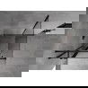 Mexen Mist T cabină de duș balansoară 70 x 70 cm, transparent, negru - 8A4T-070-070-70-00