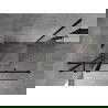 Mexen Mist T nyitható zuhanykabin 120 x 75 cm, átlátszó, fekete - 8A4T-120-075-70-00