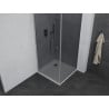 Mexen Pretoria cabină de duș oscilantă 70 x 70 cm, grafit, crom + cadă Flat - 852-070-070-01-40-4010