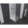 Mexen Pretoria cabină de duș oscilantă 70 x 70 cm, grafit, crom + cadă Flat - 852-070-070-01-40-4010
