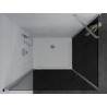 Mexen Pretoria cabina de duș cu ușă batantă 70 x 80 cm, grafit, crom + cadă plată - 852-070-080-01-40-4010