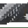 Mexen Pretoria cabină de duș cu ușă pivotantă 70 x 90 cm, grafit, crom + cadă de duș Flat - 852-070-090-01-40-4010