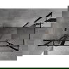 Mexen Mist T zuhanykabin, nyitható bal 75 x 80 cm, fekete keret, fekete - 8A4T-075-080-70-70-L