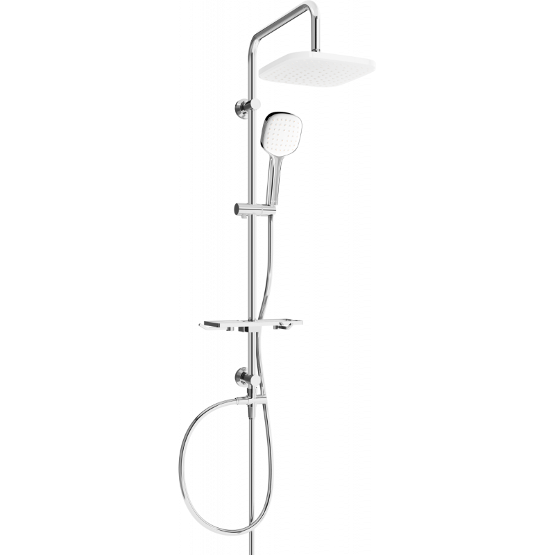 Mexen T33 coloană de duș, Crom/Albă - 798333393-02