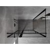 Mexen Mist T nyitható zuhanykabinet bal 85 x 100 cm, fekete keret, fekete - 8A4T-085-100-70-70-L