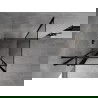 Mexen Mist T kifelé nyíló zuhanykabin, balos 120 x 120 cm, fekete keret, fekete - 8A4T-120-120-70-70-L
