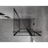 Cabină de duș Mexen Mist T dreapta 85 x 85 cm, cadru negru - 8A4T-085-085-70-70-P