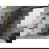 Mexen Mist T cabină de duș culisantă dreaptă 120 x 120 cm, cadru negru, negru - 8A4T-120-120-70-70-P
