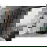 Mexen Mist T cabină de duș culisantă dreaptă 120 x 120 cm, cadru negru, negru - 8A4T-120-120-70-70-P