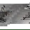 Mexen Mist T zuhanykabin jobbra nyíló 120 x 120 cm, fekete keret, fekete - 8A4T-120-120-70-70-P