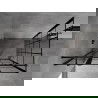 Mexen Mist T zuhanykabin, balra nyíló ajtó, 110 x 90 cm, fekete rácsos, fekete - 8A4T-110-090-70-77-L