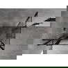 Mexen Mist T zuhanykabin nyitható balos 120 x 120 cm, fekete rács, fekete - 8A4T-120-120-70-77-L