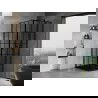 Mexen Mist T cabină de duș pivotantă dreapta 90 x 90 cm, grilaj negru, negru - 8A4T-090-090-70-77-P