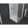Mexen Pretoria cabină de duș cu balamale 90 x 120 cm, grafit, Crom + cadă pentru duș Flat - 852-090-120-01-40-4010