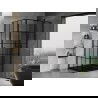 Mexen Mist T cabină de duș balansieră dreapta 100 x 90 cm, grilaj negru, negru - 8A4T-100-090-70-77-P