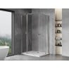 Mexen Mist Duo cabină de duș batantă 75 x 70 cm, transparent, crom - 8A4-075-070-01-00