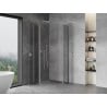 Mexen Mist Duo cabină de duș batantă 85 x 85 cm, transparent, crom - 8A4-085-085-01-00