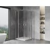 Mexen Mist Duo cabină de duș batantă 85 x 85 cm, transparent, crom - 8A4-085-085-01-00