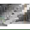 Mexen Mist Duo cabină de duș pivotantă 120 x 95 cm, transparent, cromat - 8A4-120-095-01-00