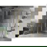 Mexen Mist Duo cabină de duș cu ușă pivotantă 95 x 80 cm, transparent, auriu - 8A4-095-080-50-00