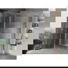 Mexen Mist Duo cabină de duș cu ușă pivotantă 95 x 80 cm, transparent, auriu - 8A4-095-080-50-00