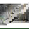 Mexen Mist Duo cabină de duș cu ușă pivotantă 95 x 80 cm, transparent, auriu - 8A4-095-080-50-00