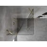 Mexen Mist Duo cabină de duș rabatabilă 120 x 120 cm, transparent, auriu - 8A4-120-120-50-00