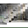 Mexen Mist Duo cabină de duș cu ușă batantă 115 x 70 cm, transparent, auriu periat - 8A4-115-070-55-00