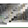 Mexen Mist Duo cabină de duș cu ușă batantă 120 x 80 cm, transparentă, aurie periată - 8A4-120-080-55-00
