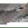 Mexen Mist Duo 80x75 cm-es nyíló zuhanykabin, átlátszó, matt réz - 8A4-080-075-65-00