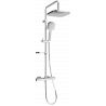 Mexen KX33 set de duș cu pară de tip ploaie și baterie termostatică, Crom - 771503391-00