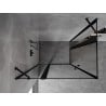 Mexen Mist Duo cabină de duș pivotantă 100 x 90 cm, ramă neagră, neagră - 8A4-100L-090P-70-70
