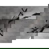 Mexen Mist Duo cabină de duș pivotantă 100 x 100 cm, cadru negru, negru - 8A4-100L-100P-70-70