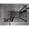 Mexen Mist Duo cabină de duș pivotantă 120 x 70 cm, grilaj negru, neagră - 8A4-120L-070P-70-77