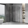 Mexen Mist L Duo cabină de duș cu deschidere 115 x 100 cm, transparent, crom - 8A4L-115-100-01-00