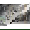 Mexen Mist L Duo cabină de duș pivotantă 120 x 95 cm, transparentă, auriu - 8A4L-120-095-50-00