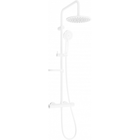 Mexen KX40 set de duș montat pe perete cu duș de ploaie și baterie termostatică, alb - 771504091-20