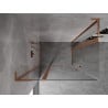 Mexen Mist L Duo cabină de duș batantă 120 x 100 cm, transparent, cupru periat - 8A4L-120-100-65-00