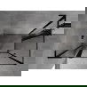 Mexen Mist L Duo cabină de duș batantă 115 x 95 cm, cadru negru, negru - 8A4L-115L-095P-70-70