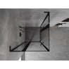 Cabină de duș pliantă Mexen Mist L Duo 115 x 115 cm, cadru negru, negru - 8A4L-115L-115P-70-70
