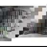 Mexen Mist L Duo cabină de duș batantă 110 x 90 cm, grilaj negru, negru - 8A4L-110L-090P-70-77