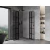 Mexen Mist L Duo zuhanykabin 95 x 95 cm, fekete rács, fekete - 8A4L-095L-095P-70-77