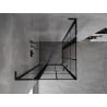Mexen Mist L Duo cabină de duș pivotantă 115 x 115 cm, grilaj negru, negru - 8A4L-115L-115P-70-77