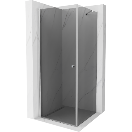 Mexen Pretoria cabină de duș pivotantă 100 x 100 cm, grafit, crom - 852-100-100-01-40