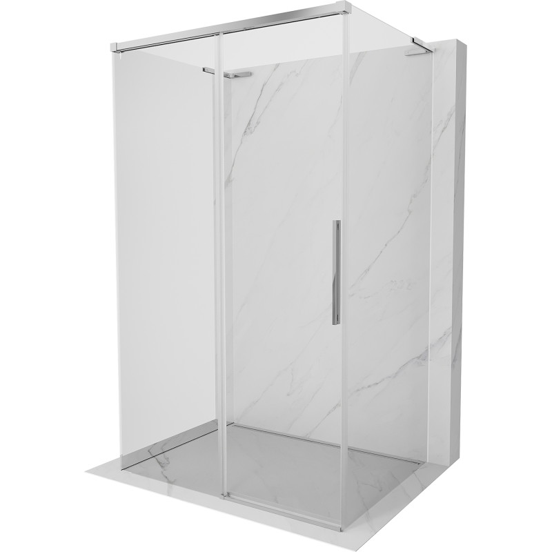 Mexen Rox-3S L cabină de duș cu 3 pereți culisantă 100 x 70 cm, transparentă, crom - 8C2L-100-070-01-00-3S