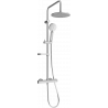 Mexen KX40 set de duș montat pe perete cu pară de duș și baterie termostatică, grafit - 771504091-66