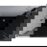 Mexen Pretoria cabină de duș cu balamale 100 x 110 cm, grafit, Crom + cadă pentru duș Flat, Neagră - 852-100-110-01-40-4070